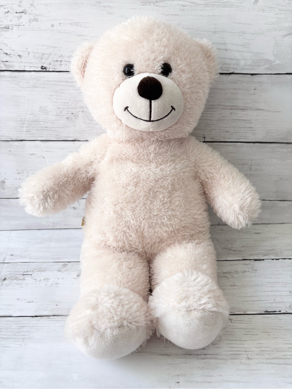 Collectible Kids Plush Build-A-Bear Cream Bear Stuffed Animal Toy